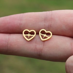 Heartbeat Nurse Earrings – Nurse Earrings – Nurse Heartbeat Earrings – Nurse Jewelry - Nurse Gifts Gallery